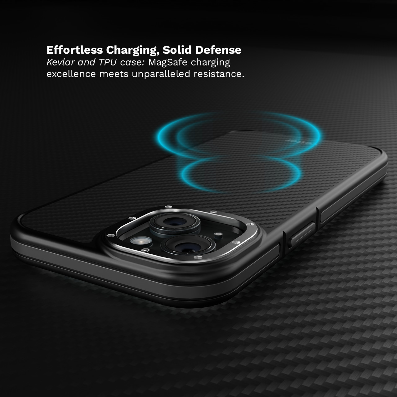 Husa iPhone 15 Plus Clip-On Negru cu Gri