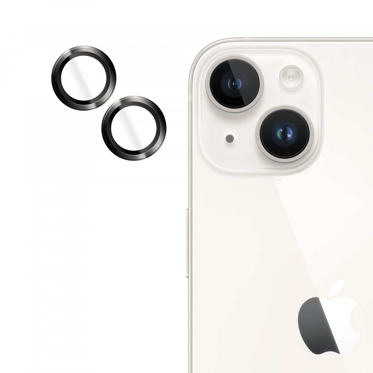Detaliu folie de camera iPhone 15 Plus