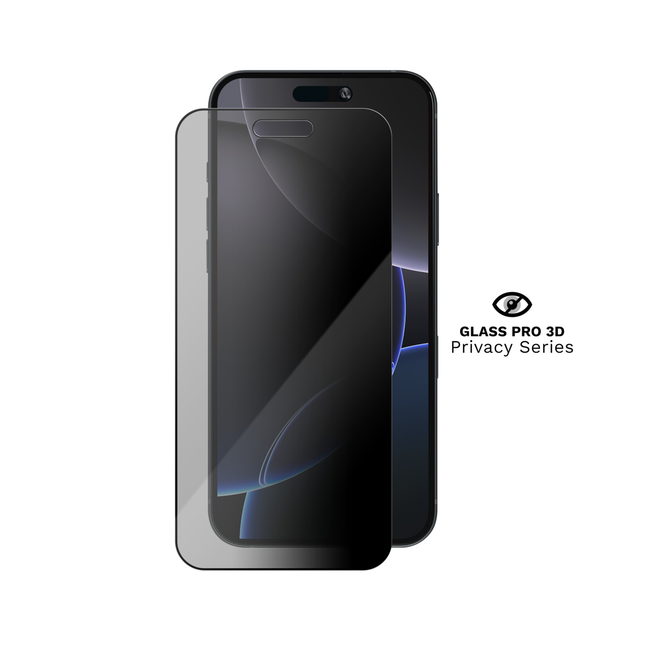 Folia privacy Vetter pentru iPhone 16 Pro Max, vazuta din fata