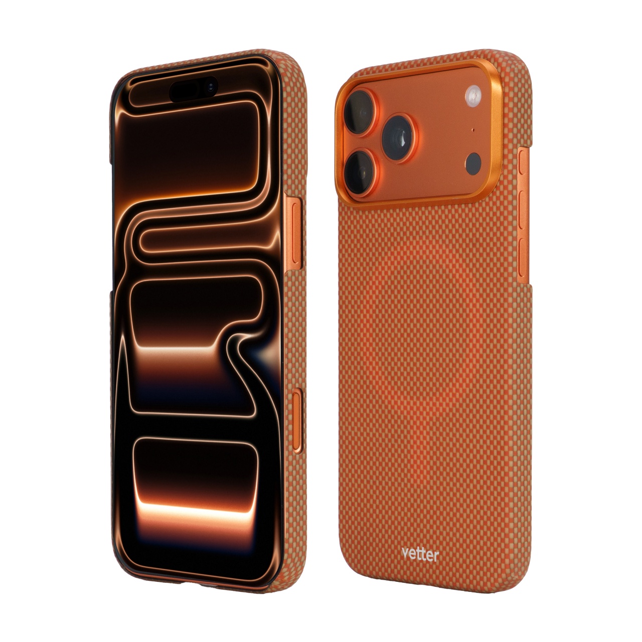 Husa piele naturala Cosmic Orange pentru iPhone 17 Pro