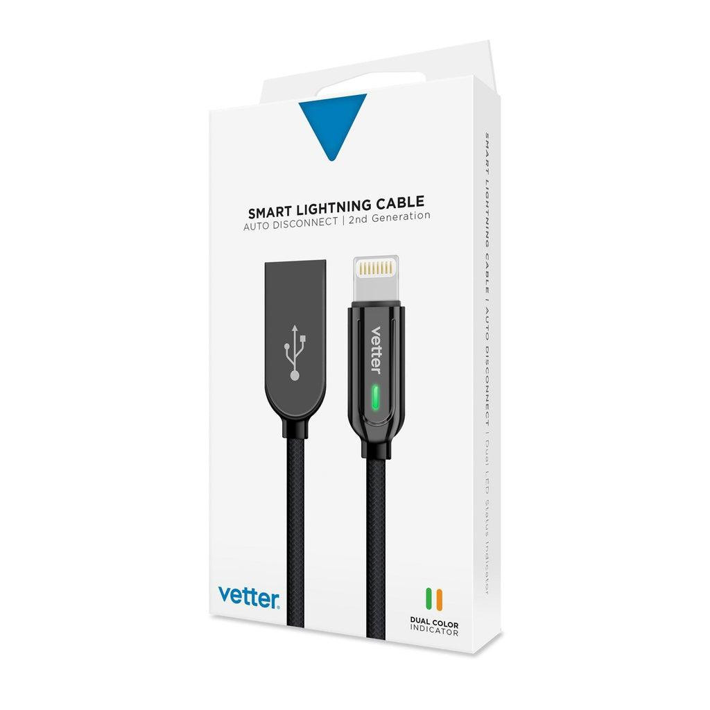 Cablu Smart Lightning Vetter, Auto Disconnect 2nd Gen, cu indicator LED