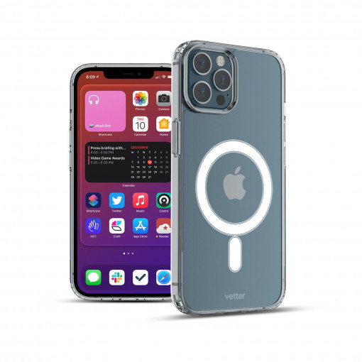 Huse iPhone 12 Pro Max, Husa iPhone 12 Pro Max, Crystal Series ,Compatibila MagSafe, Transparent - vetter.store _1