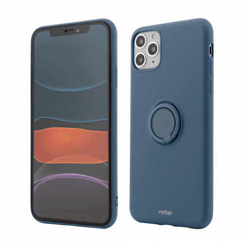 Husa iPhone 11 Pro Soft Pro with Magnetic iStand, Albastra