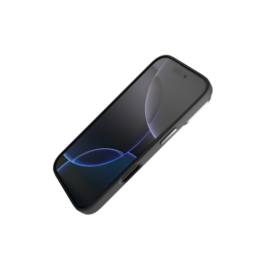 Huse iPhone 16 Pro , Husa iPhone 16 Pro, Clip-On  Silk Series with foldable stand, MagSafe Compatible, Negru - vetter.store_1