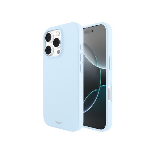 Husa iPhone 16 Pro Max, Clip-On Soft Touch Silk Series Mag Safe Compatible, Albastru