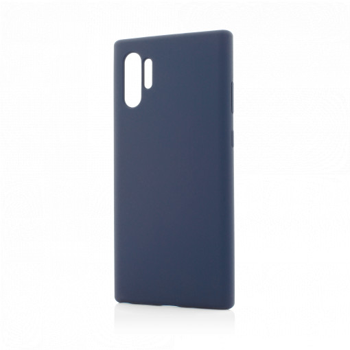 Husa Samsung Galaxy Note 10+ Clip-On Soft Touch Silk Series, Albastru