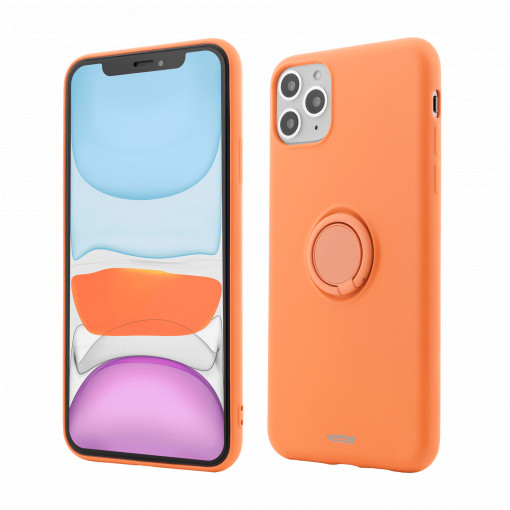 Outlet accesorii telefoane, 49, More Series, Husa iPhone 11 Pro Max Soft Pro with Magnetic iStand, Orange, vetter.store