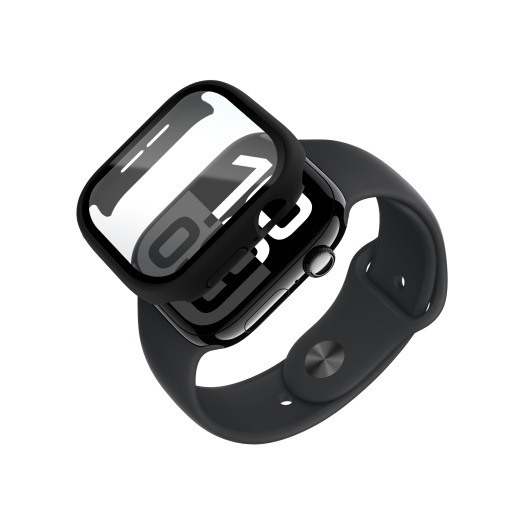 Protectie invisiGUARD, All round protective case for Apple Watch 10, 42mm, Black