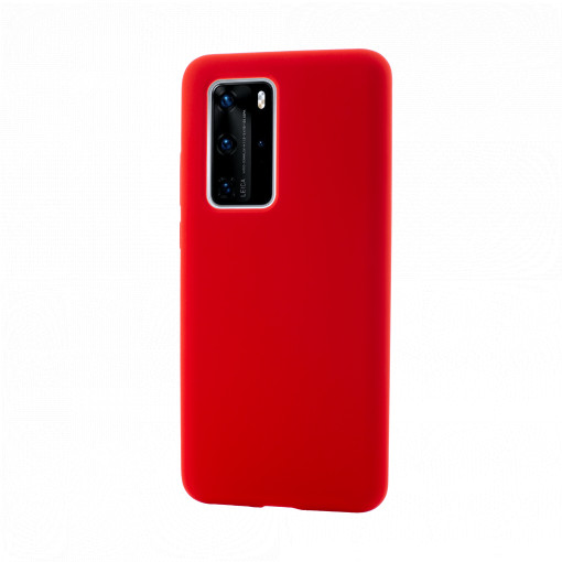 Vetter Case for Huawei P40 Pro, Clip-On Soft Touch Silk Series, Red