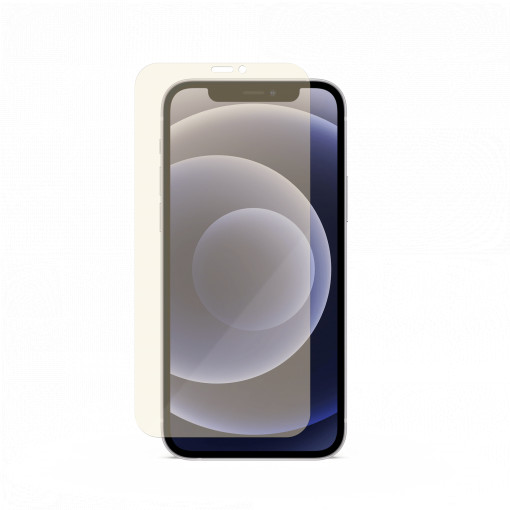 Coque iPhone 12 mini, EyeSafe, Verre trempé bloquant la lumière bleue, Noir
