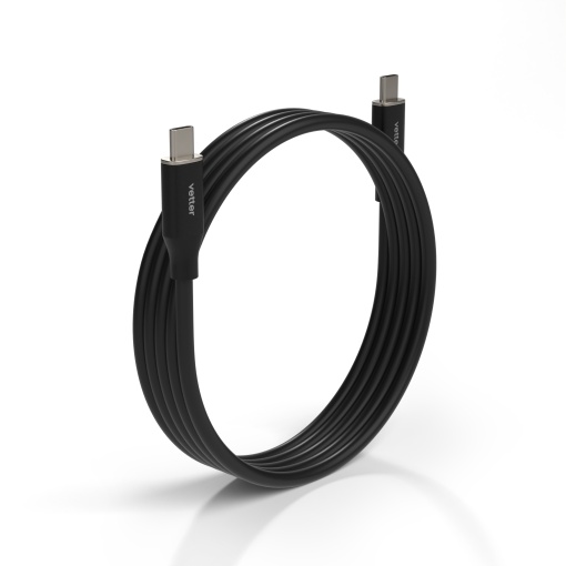 Cablu Type C to Type C, PRIMEcable, 100W, longstanding silicone cable, 1m, Black