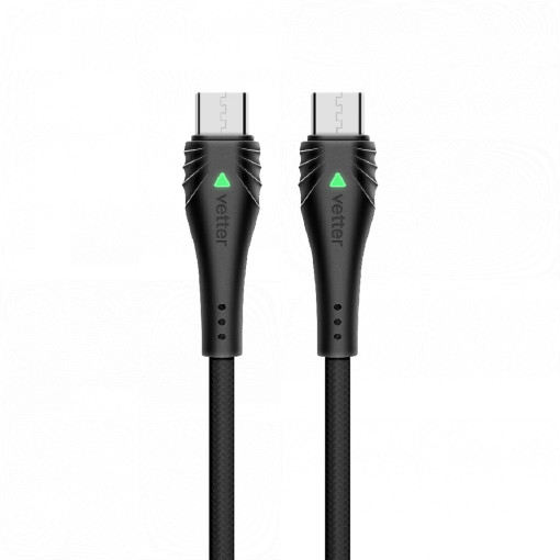 Cablu USB Type-C to Type-C cu Indicator LED de Stare, 60W, 1.5m