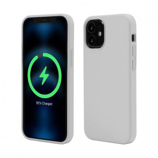 Husa iPhone 12 mini Soft Touch Silk, Compatibila MagSafe