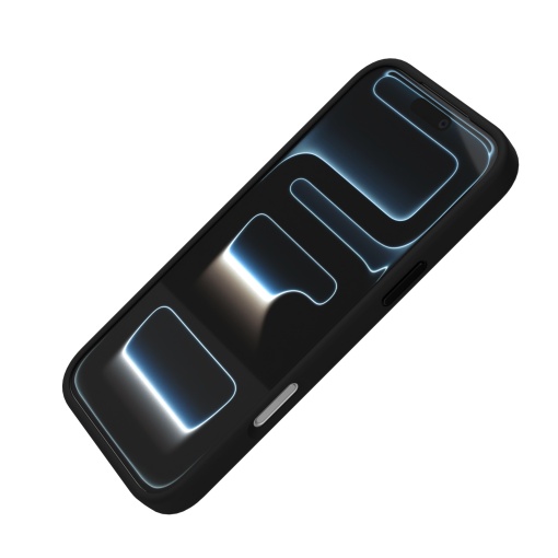 Husa pentru iPhone 17 Pro, Clip-On Silk Series with foldable stand, Mag Safe Compatible, Black - vetter.store