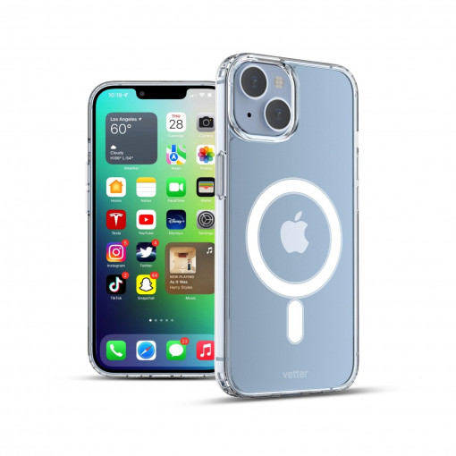 Huse iPhone 14, Husa iPhone 14 Soft Pro, Compatibila MagSafe, Transparent - vetter.store _1