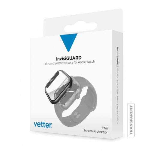 Protectie invisiGUARD, carcasa de protectie completa pentru Apple Watch 9, 8, 7, 6, 5, 4, 44/45mm de la Vetter