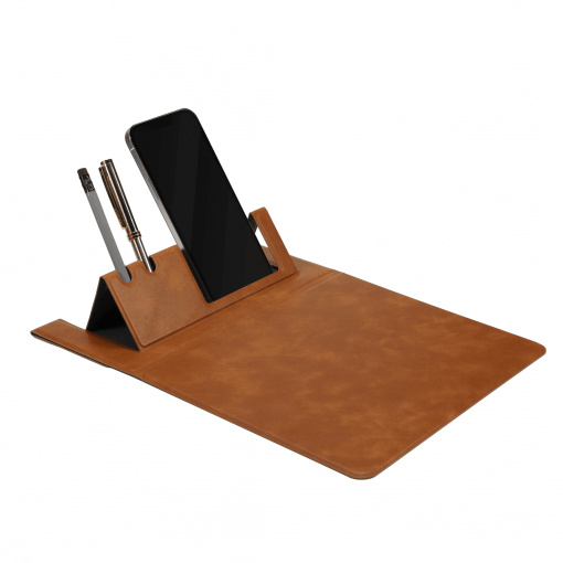 MousePad, mouseStand Premium Maro cu Suport pentru Smartphone și Instrumente de Scris - Vetter - vetter.store _1