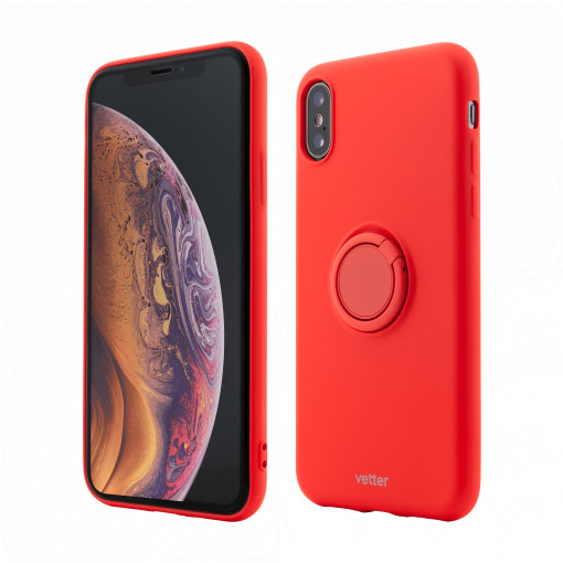 Vetter Case for iPhone XS Max, Soft Pro with Magnetic iStand, Red