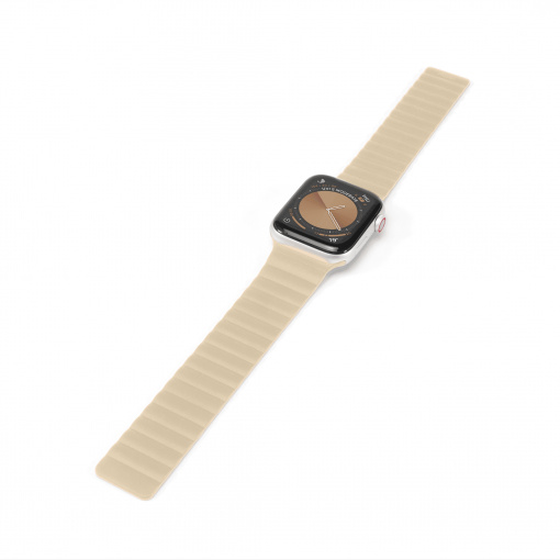 Bratara de schimb pentru Apple Watch 9 38/40/41 mm, Vetter keepON, bej