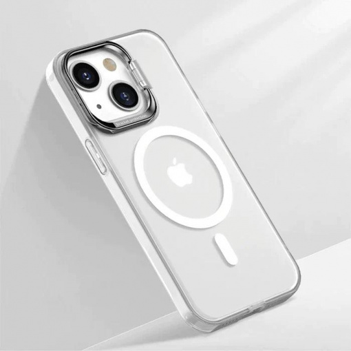 Huse iPhone 14, Husa iPhone 14 Clip-On Hybrid Compatibila MagSafe, with Metal Stand - vetter.store _1