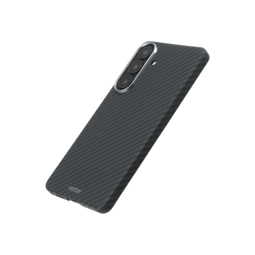 Tasche für Samsung Galaxy S26 Plus Clip-On, aus Aramidfaser, Kevlar, MagSafe-kompatibel, schwarz - Img 2