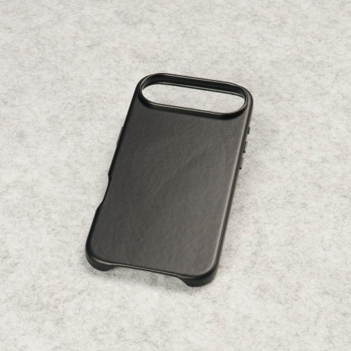 Husa pentru iPhone Air, leatherUP Class, Refined Touch, MagSafe Compatible, Black - vetter.store_1
