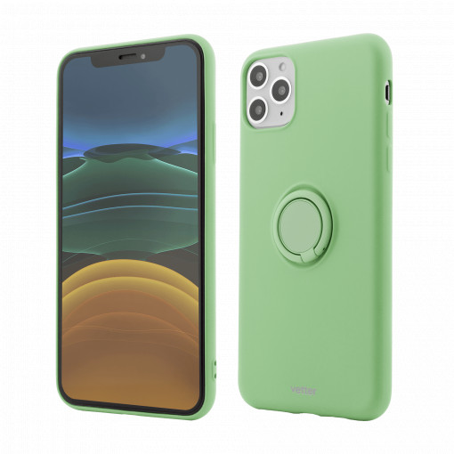 Husa iPhone 11 Pro Max Soft Pro with Magnetic iStand, Verde
