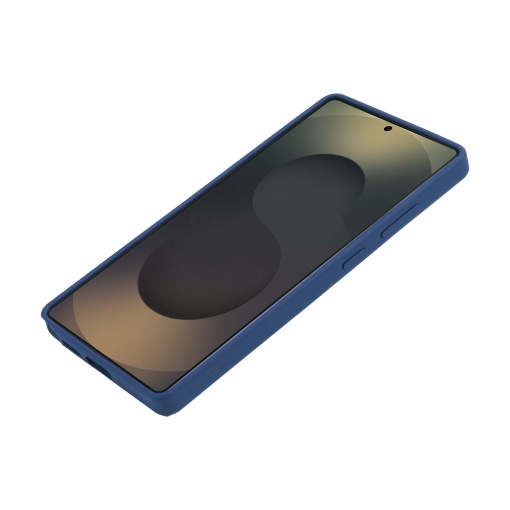 Samsung Galaxy S25 Ultra Clip-On Soft Touch Silk Series Mag Safe Compatible Case, Bleu - Img 2