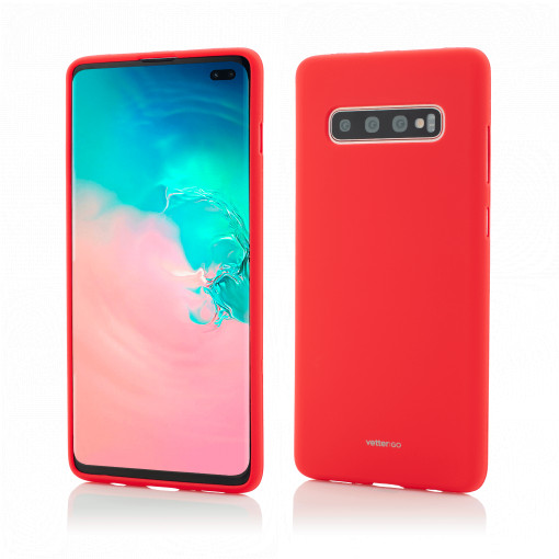 Case Vetter GO for Samsung Galaxy S10+, Soft Touch, Red
