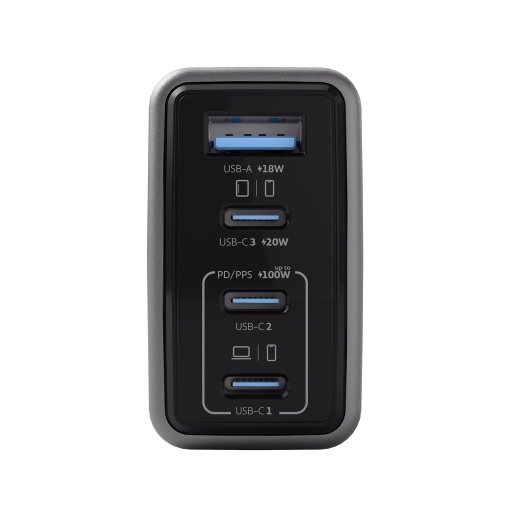 Incarcator GaNBoost Air 100W, 3x USB-C, 1x USB A, Charger - vetter.store_1