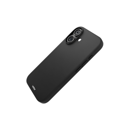 Huse iPhone 16 Plus, Husa iPhone 16 Plus, Clip-On Soft Touch Silk Series Mag Safe Compatible, Negru - vetter.store _1