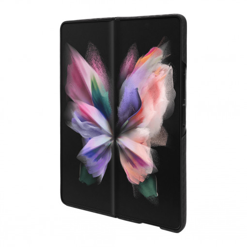 Huse Galaxy Fold Series, Husa Samsung Galaxy Z Fold3 5G, made from Aramid Fiber, Kevlar, Negru - vetter.store _1
