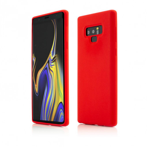 Vetter Case for Samsung Galaxy Note 9, Clip-On Soft Touch Silk Series, Red