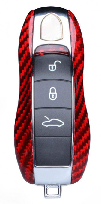 Vetter cover for Porsche key with 3 buttons, made from Carbon