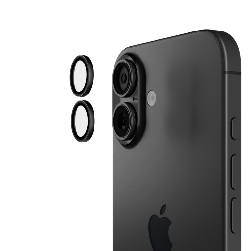 Folii iPhone 16 Plus, Folie iPhone 16 Plus, 16, Individual Camera Lens Protector, Negru - vetter.store _1