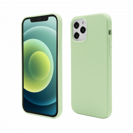 Coque Soft Touch Silk Series, iPhone 12 Pro Max, Vert