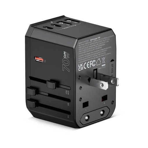 Incarcatoare Retea, Incarcator/Adaptor de priza universal GaN Voyager 70W PD/PPS - vetter.store _3