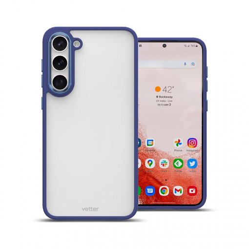 Husa Samsung Galaxy S23 Plus Clip-On Hybrid Matt, Royal Albastra