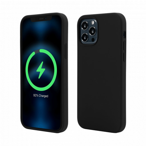 Husa iPhone 12 Pro Max Soft Touch Silk, Compatibila MagSafe