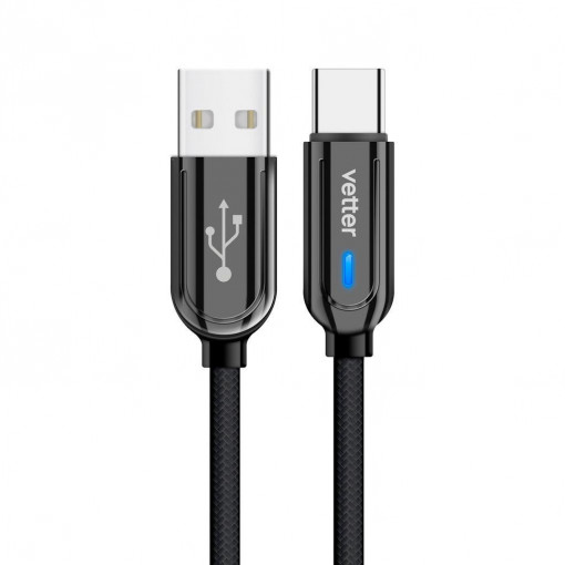 Cablu Smart Type-C Inteligent cu Auto-Disconnect și Indicator LED de Stare