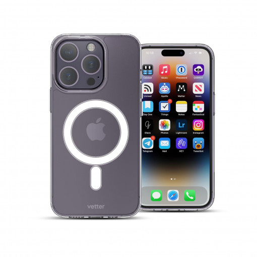 Husa iPhone 14 Pro Max Soft Pro, Compatibila MagSafe, Transparent