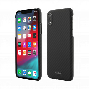 Oferte Outlet accesorii telefoane, 130, More Series, Husa iPhone XS Max made from Aramid Fiber, Kevlar Magnetic, Negru , vetter.store