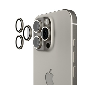 Folii iPhone 16 Pro, Folie pentru iPhone 16 Pro Max, 16 Pro, Individual Camera Lens Protector, Natural Titanium - vetter.store_1