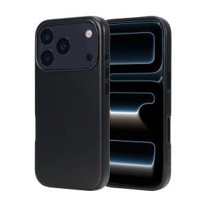 Case for iPhone 17 Pro, leatherUP Class, Refined Touch, MagSafe Compatible, Black