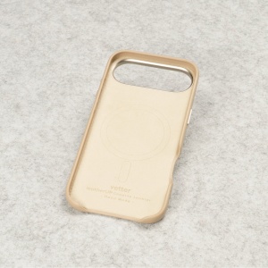 Husa pentru iPhone Air, leatherUP Class, Refined Touch, MagSafe Compatible, Titanium Gray - vetter.store