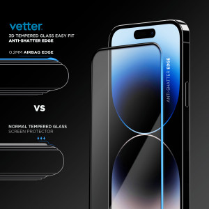 Huse iPhone 14 Pro, Folie iPhone 14 Pro Tempered Glass Easy Fit, Anti-Shatter Edge - vetter.store _1
