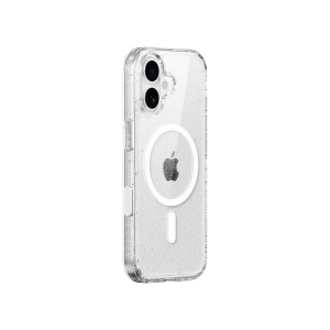 Husa pentru iPhone 17, MagSafe Compatible, Soft Pro Glitter, Transparent - vetter.store