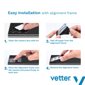 Folii Galaxy S25 Ultra, Folie/Geam de protectie Samsung Galaxy S25 Ultra, Individual Camera Lens Protector, Transparent Frame - vetter.store_2