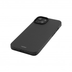 Huse iPhone 14 Plus, Husa iPhone 14 Plus Clip-On, Compatibila MagSafe, made from Aramid Fiber, Full Cover Kevlar, Neagra - vetter.store _2