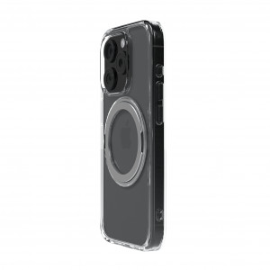 Huse iPhone 15 Pro, Husa iPhone 15 Pro Clip-On Crystal Compatibila MagSafe, with 360 degree rotating stand, Clear - vetter.store _3